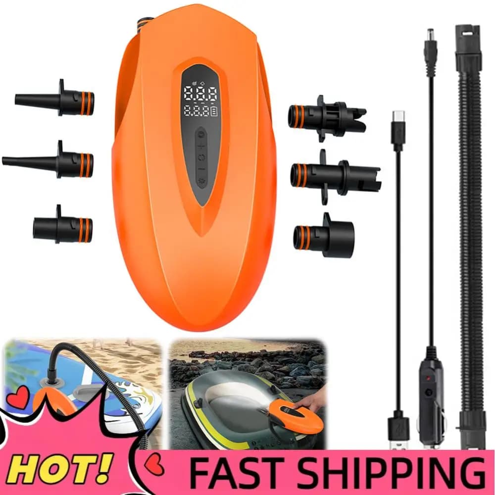 Pompa per SUP 20PSI con Spegnimento Automatico, Pompa Gonfiabile per Stand Up Paddle Board, Kayak e Barche