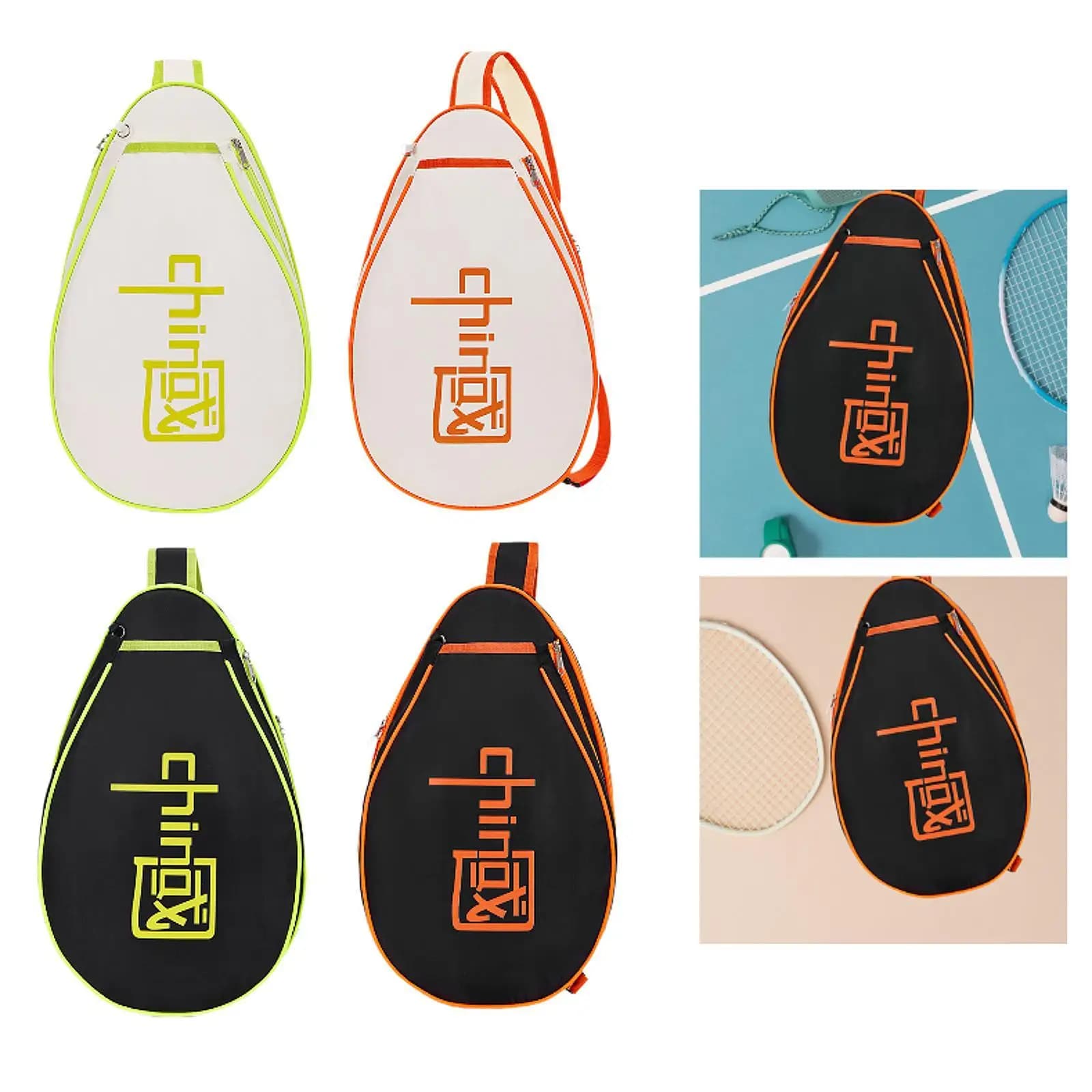 Borsa da Tennis, Borsa per Racchette da Badminton, Custodia Professionale per Racchette, Borsa Versatile e Leggera per Pickleball