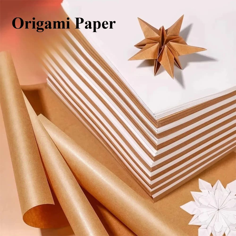 40-100Sheets Origami Paper Kit Double Sided Squares for Scrapbook Decor Folding Crafts DIY Preschool School Arts Crafts Projects