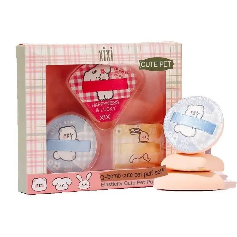 XIXI Cushion Puff Gift Set Ultra-Soft Marshmallow Setting Special Non-Absorbing Foundation Liquid Dual-Use Sponge