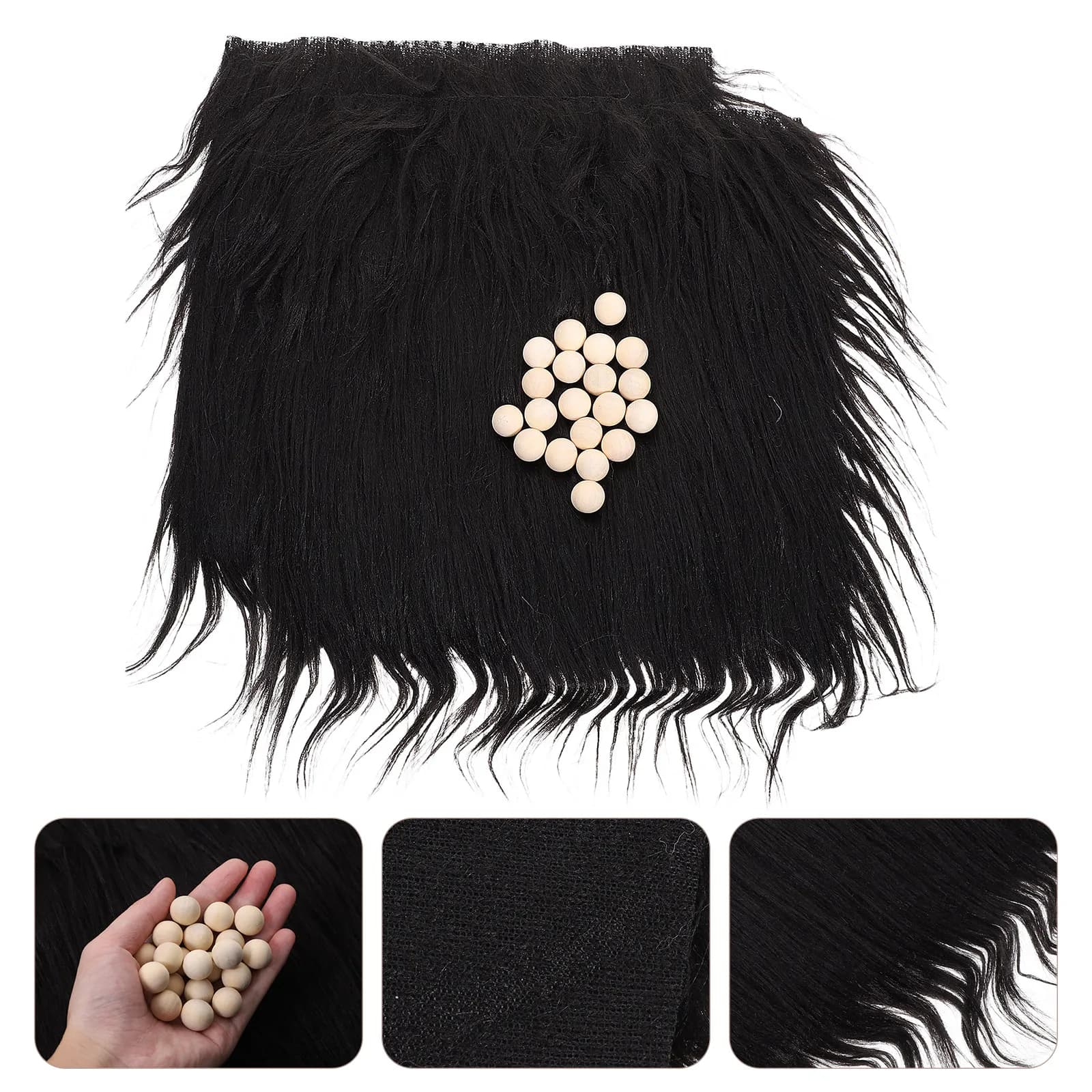 Set di Decorazioni Natalizie per Cuscini, Kit Fai-da-Te per Creare Gnomi con Tessuto e Palline in Legno, Accessori per Cucito