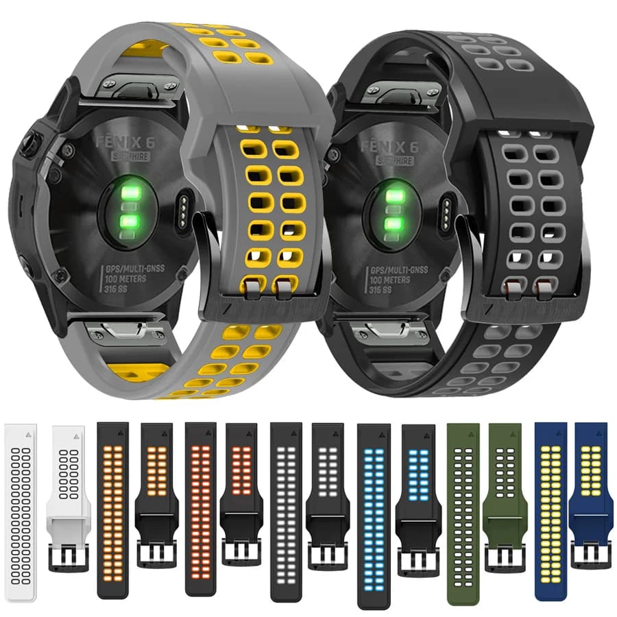 22 26mm Smart Watch Band per Garmin Fenix 7 7X Cinturini in silicone Cinturino a sgancio rapido Fenix 6X 5X 6 5 Plus 945 Bracciali Correa