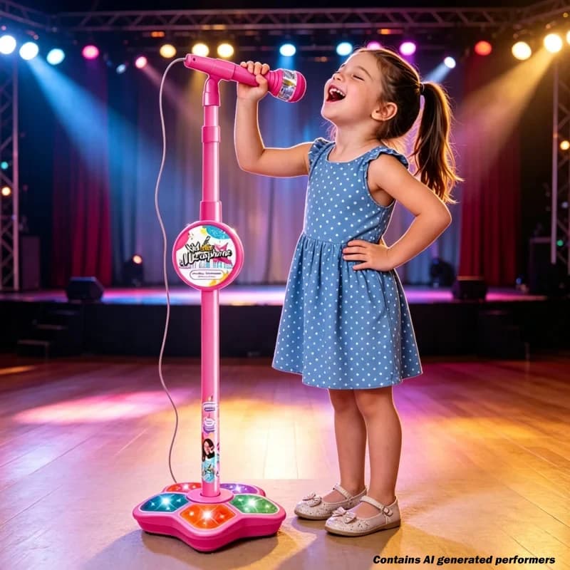 Macchina da canto per karaoke per bambini con microfono Strumento musicale portatile con giocattolo educativo leggero Ragazza Ragazzo Festa Regalo di compleanno