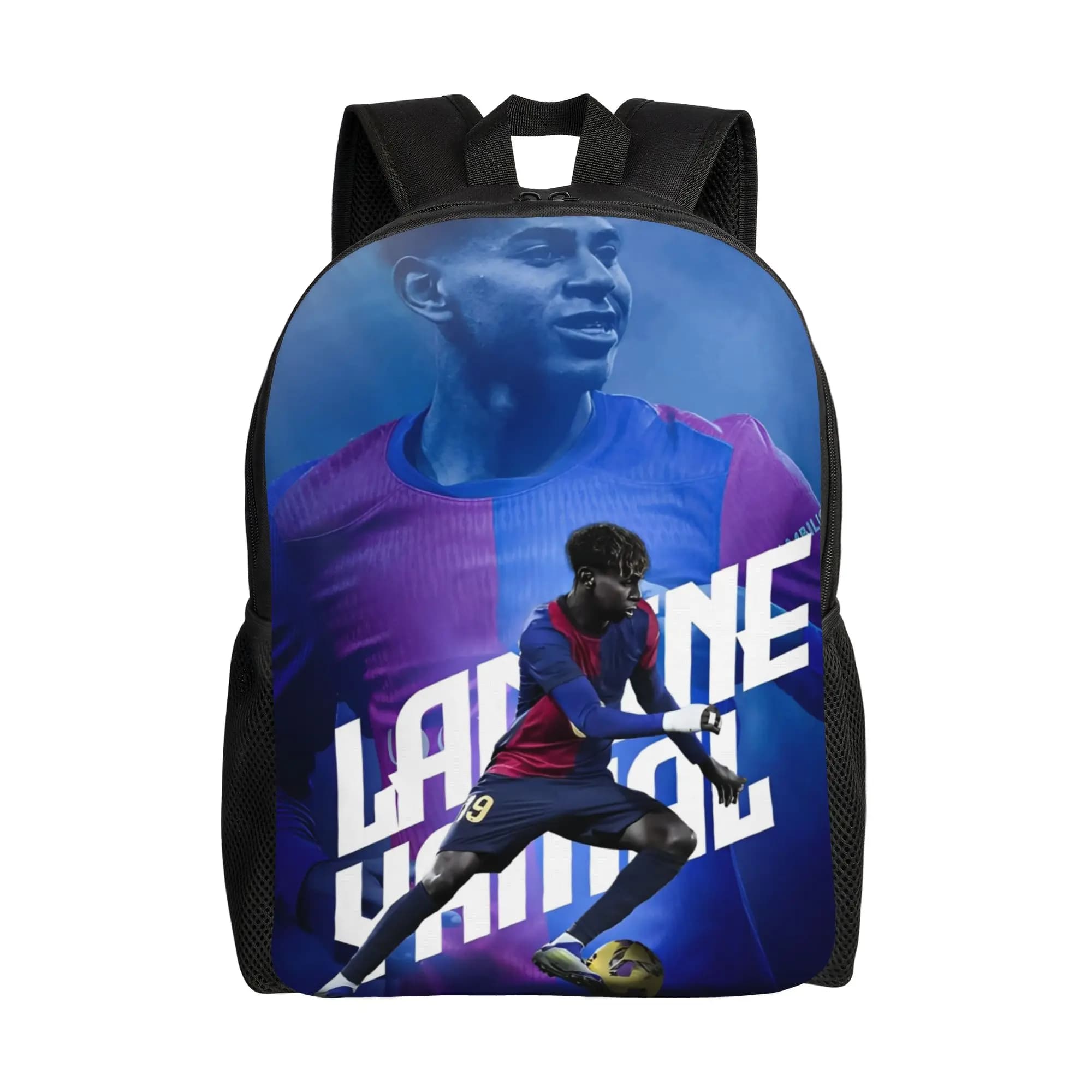 L-Lamine Y-Yamal Zaino da calcio numero 19 per uomo e donna, casual, per scuola superiore, lavoro, zaino per laptop, borse in tela, regalo