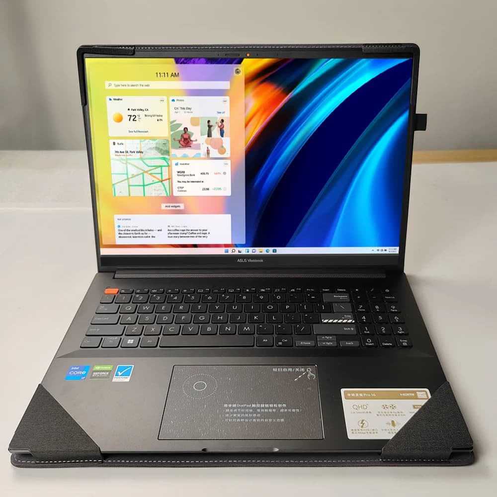 Custodia per laptop per ASUS VivoBook 15 2023 X1502V V5200E V5200JP Custodia protettiva in pelle PU patchwork da 15,6 pollici