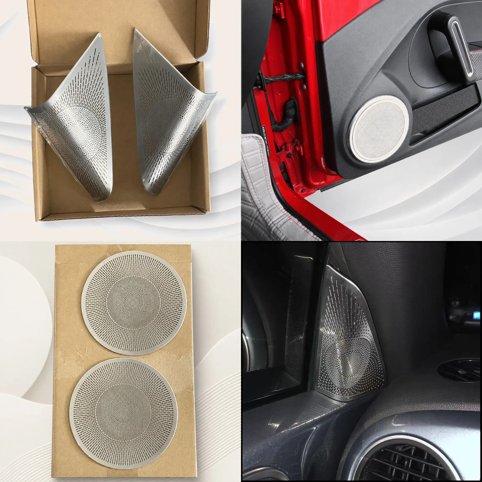 Accessori Auto per Volkswagen VW Beetle 2013-2018, Copertura Decorativa per Pannello Altoparlante Porta, Anello Sonoro, Parti e Accessori Auto