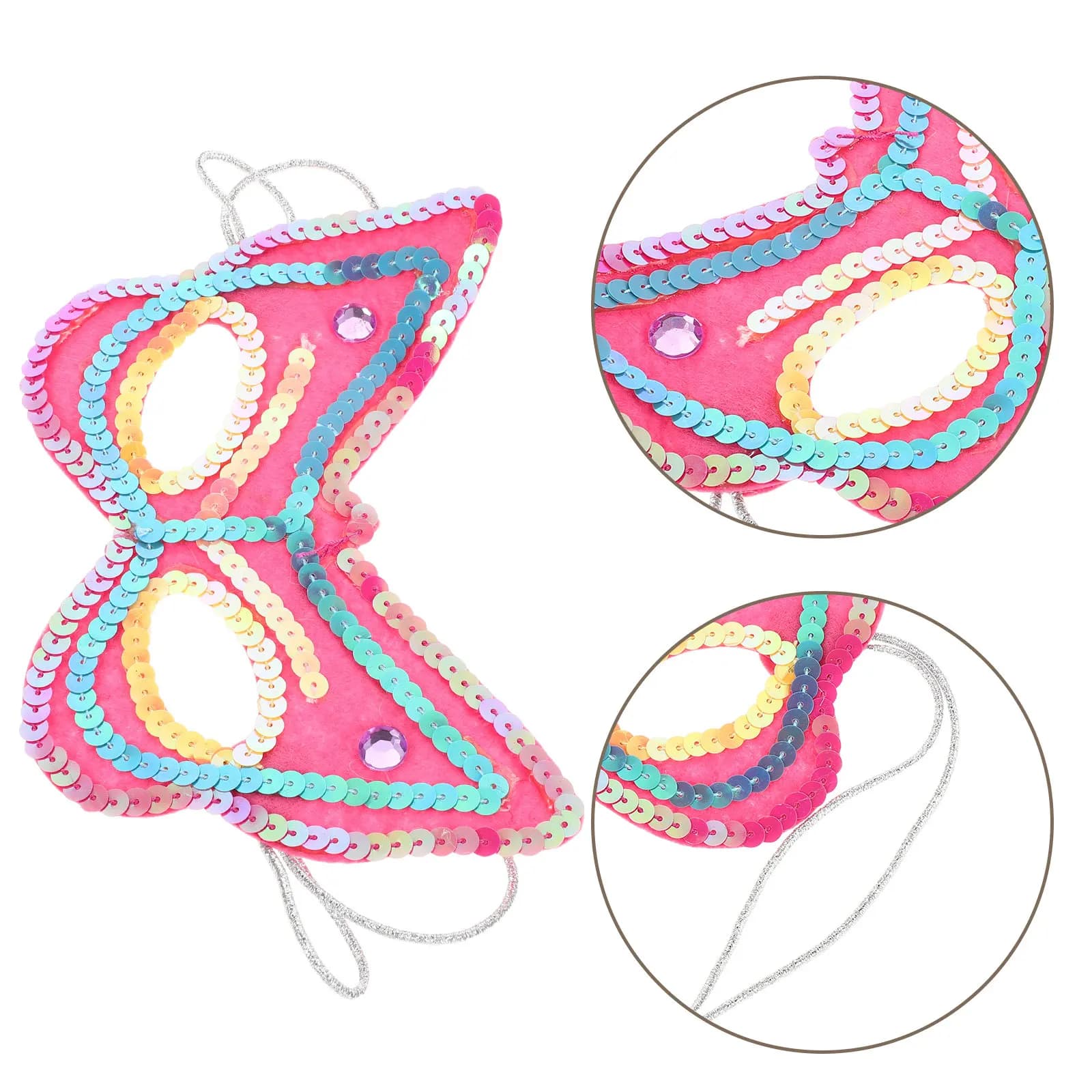 4 Pezzi Maschere a Farfalla per Bambini, Maschere Decorative per Occhi da Donna, per Carnevale e Cosplay