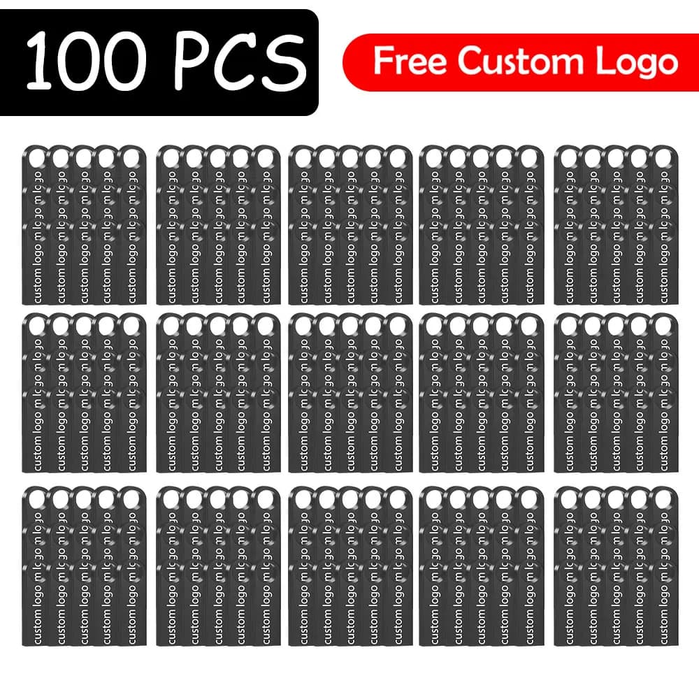 100 Pezzi Chiavetta USB 128GB 64GB Ingrosso, Pen Drive 32G 16G con Logo Personalizzato Gratuito, Chiavetta USB 8G con Catena Gratuita, 4G 2GB in Metallo