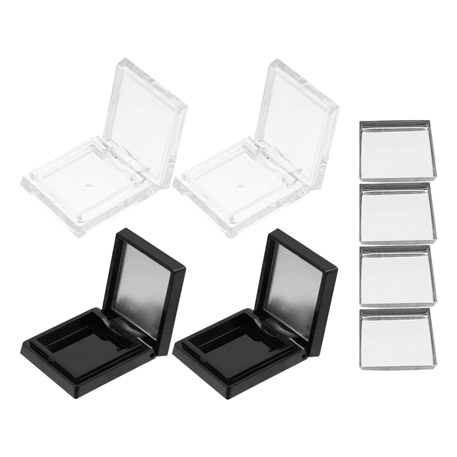 Set da 1: Pratico Contenitore per Cosmetici, Scatola Ricaricabile per Fard, Contenitore Vuoto per Ombretto, Organizer da Viaggio per Trucco