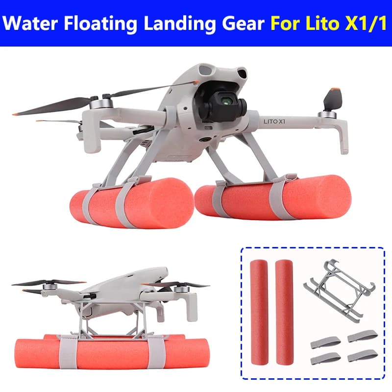 Atterraggiatore Galleggiante per DJI LITO X1/1 Drone - Asta di Galleggiamento per Atterraggio in Acqua, Treppiede Rialzato, Accessorio Lito 1