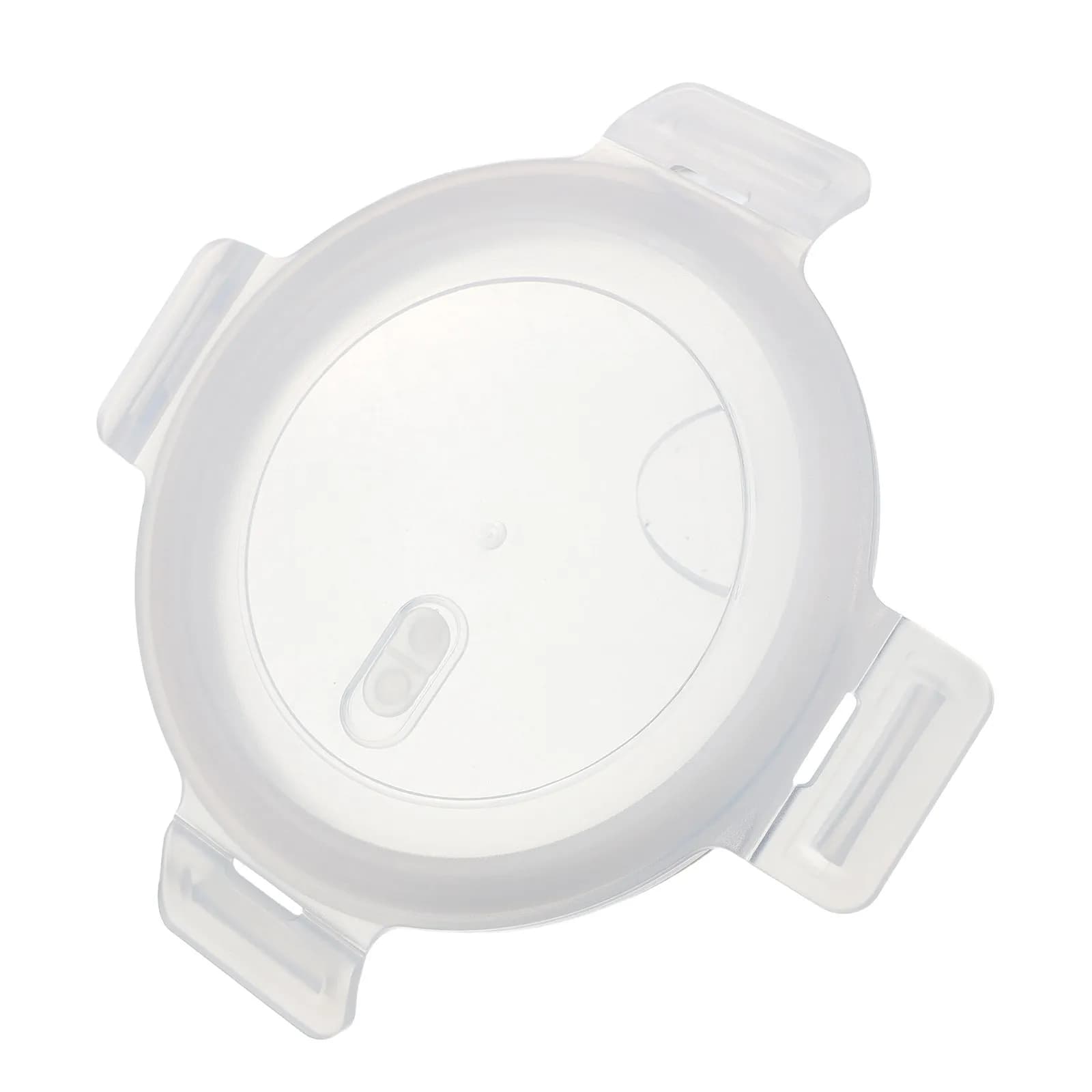 Glass Container Lid Replacement Airtight Silicone Gasket Seal Leakproof Round Food Storage Lid Universal 6 Inch Bowl Cover
