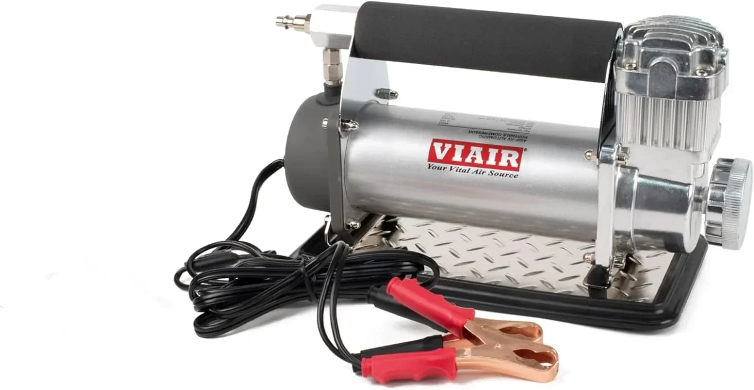 Per VIAIR 450P-RV-45053 Compressore d'aria portatile per gonfiaggio pneumatici con pistola di gonfiaggio per camper, mandrino da 90 gradi | 12 V 150 PSI, qualsiasi dimensione dei pneumatici