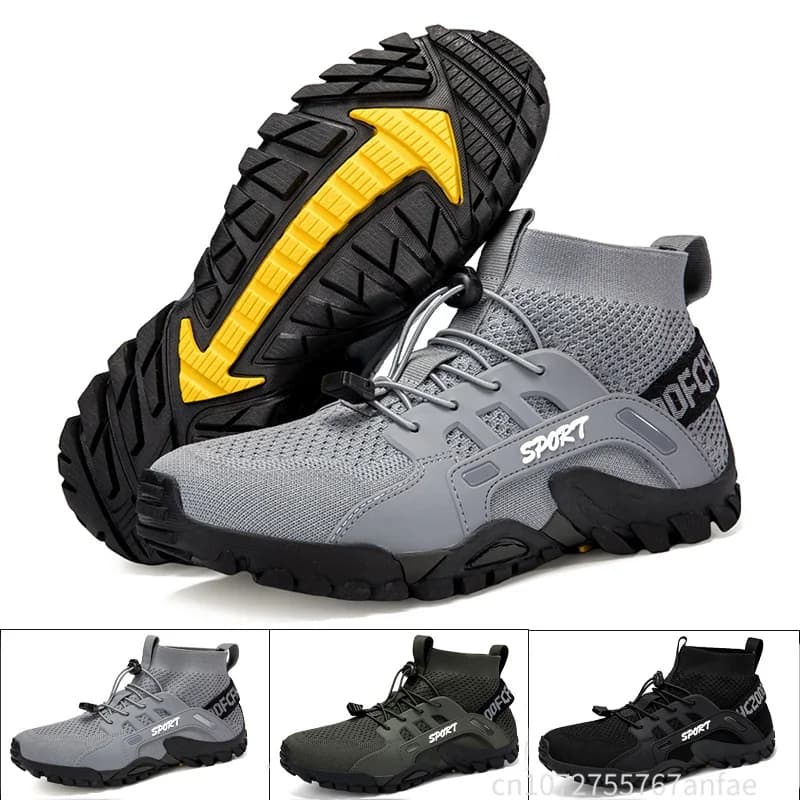 Scarpe da Trekking per Uomo, Comode e Traspiranti, Stivali Alti in Rete, Sneaker da Montagna e Viaggio ad Asciugatura Rapida per Donna