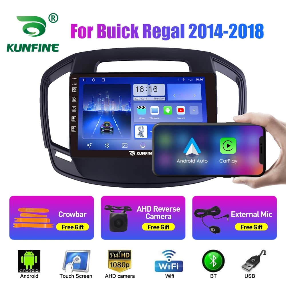 10.33 ''Radio Per Buick Regal 2014-2018 2Din Android Stereo DVD GPS Lettore Video di Navigazione Multimediale Carplay Android Auto