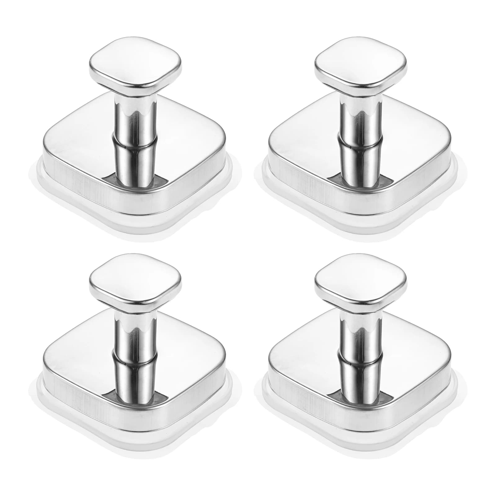 4pcs Suction Cup Hooks for Shower Heavy Duty Shower Hooks Bathroom Wall Glass Windows Smooth Doors to Hanging Towels Robes Coat