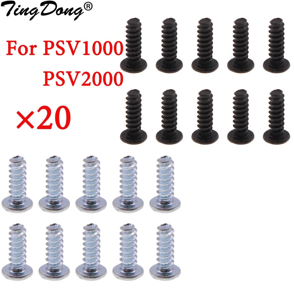 TingDong Set di viti da 20 pezzi di ricambio per console di gioco PS Vita 1000 2000 per PSV1000 PSV2000
