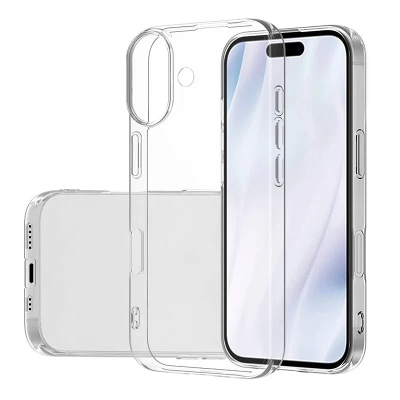 Custodia per telefono trasparente ultra sottile per iPhone 13 14 15 16 17 Pro Max Plus 11 12 13 Mini 16E 17 Cover posteriore morbida in silicone Air