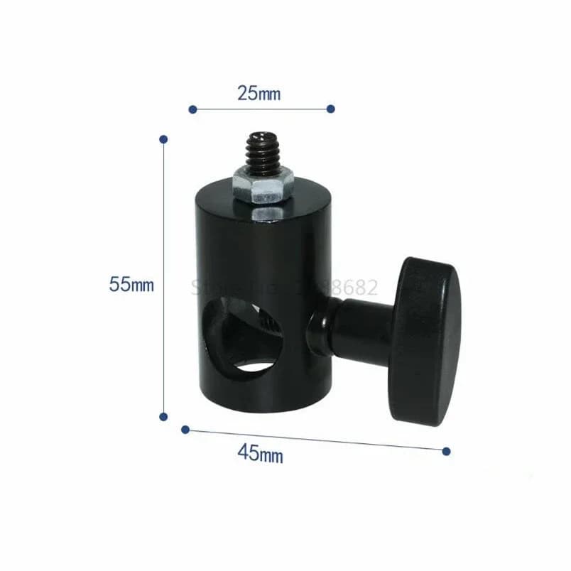 1/4 screw adapter for photo accessories with LED monitor flash light