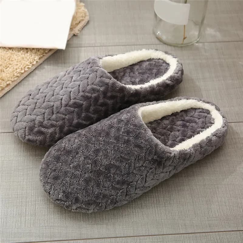 Pantofole invernali da donna in pelliccia per la casa Cartoon Cat antiscivolo morbide e calde casa interna camera da letto uomo coppie ragazzi ragazza scarpe da pavimento in memory foam