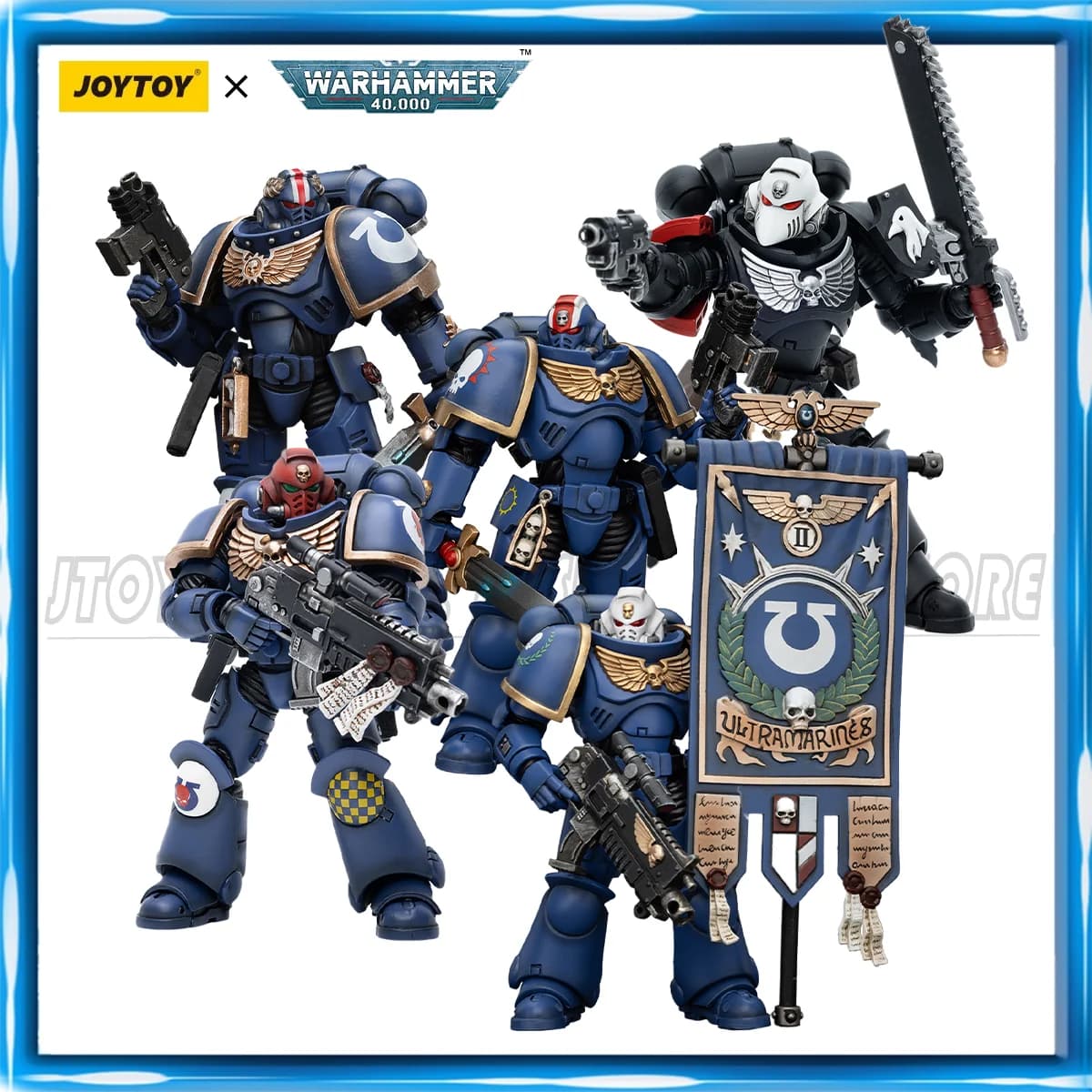 [IN MAGAZZINO] JOYTOY Warhammer 40K 1/18 Action Figure Ultramarines Primaris Tenente Argaranthe Anime figure Giocattoli Modello