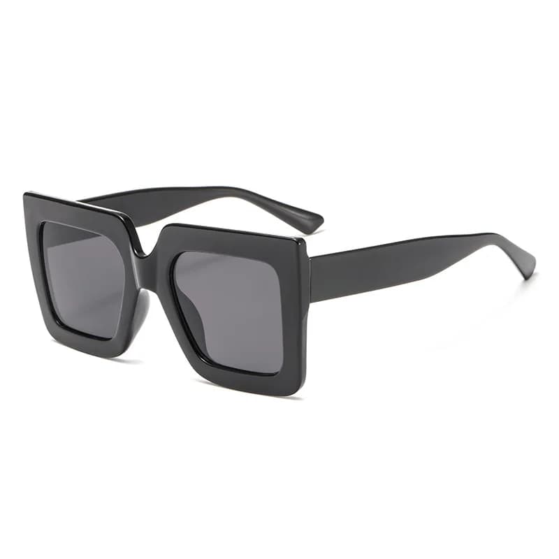 Fashion square sunglasses, Korean version of face-repairing large-frame glasses, colorful double-color sunglasses for women