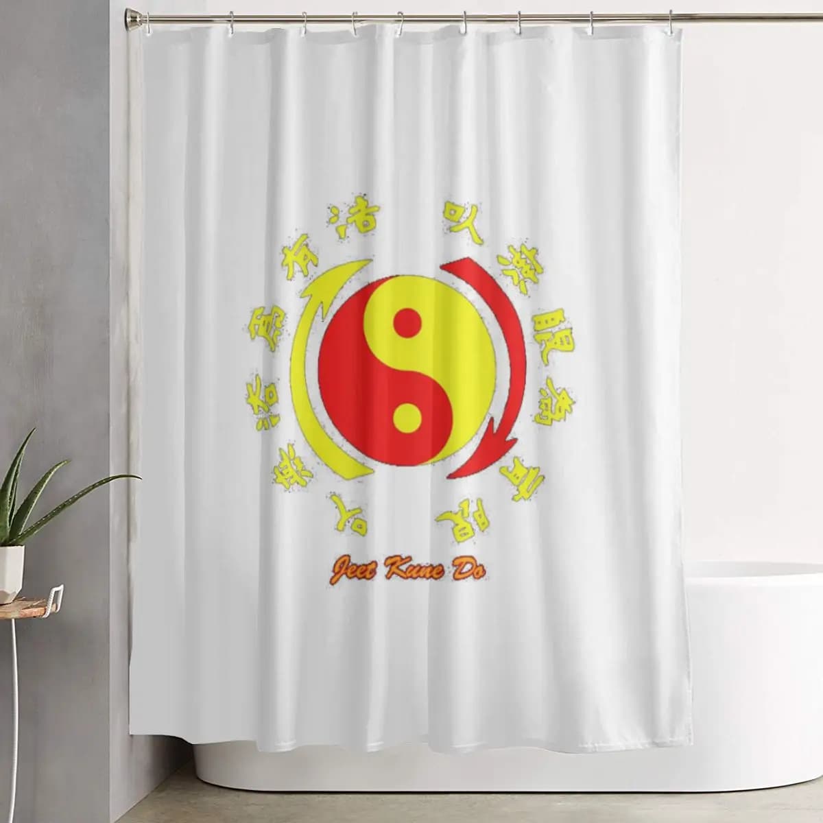 Jeet Kune Do Martial Art Academy 1967 Wing Chun Legend 3 Tenda da doccia per bagno in poliestere impermeabile con ganci