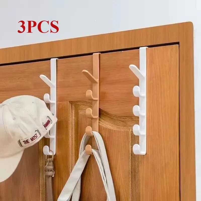 3 pezzi dietro la porta appendiabiti gancio dietro la porta dell'armadio guardaroba dormitorio porta gancio rack di stoccaggio