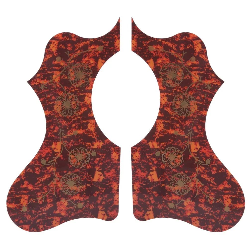 2 Pezzi ​ Protezione in Plastica per Chitarra ​ ​ Adesivo autoadesivo nero/rosso/bianco/marrone ​ Pick Guard ​ ​ Antigraffio, Facile Installazione ​ ​ Piastra antigraffio ​