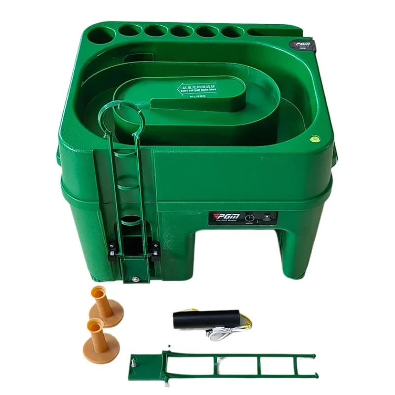 Macchina per servire golf a induzione a infrarossi Macchina automatica per erogare palline da golf in ABS con supporto pieghevole
