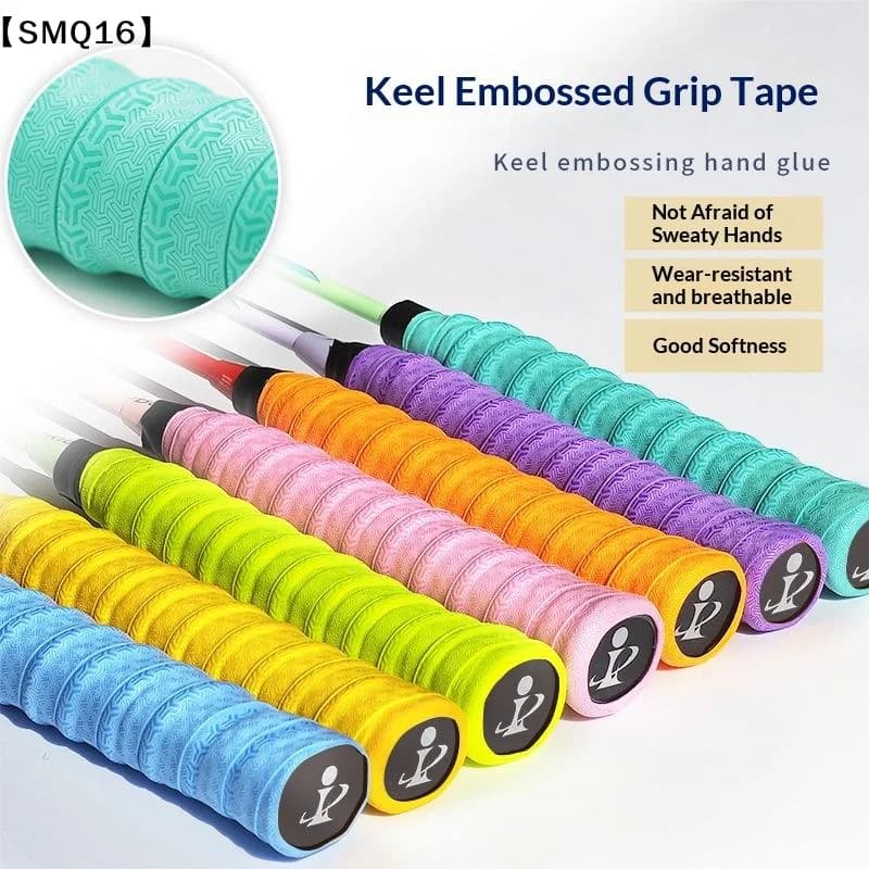 Badminton Hand Rubber Anti-slip Racket Grip Sport Overgrip Tape Tennis Overgrips Sweatband Racket Shock Absorption Tape【SMQ】