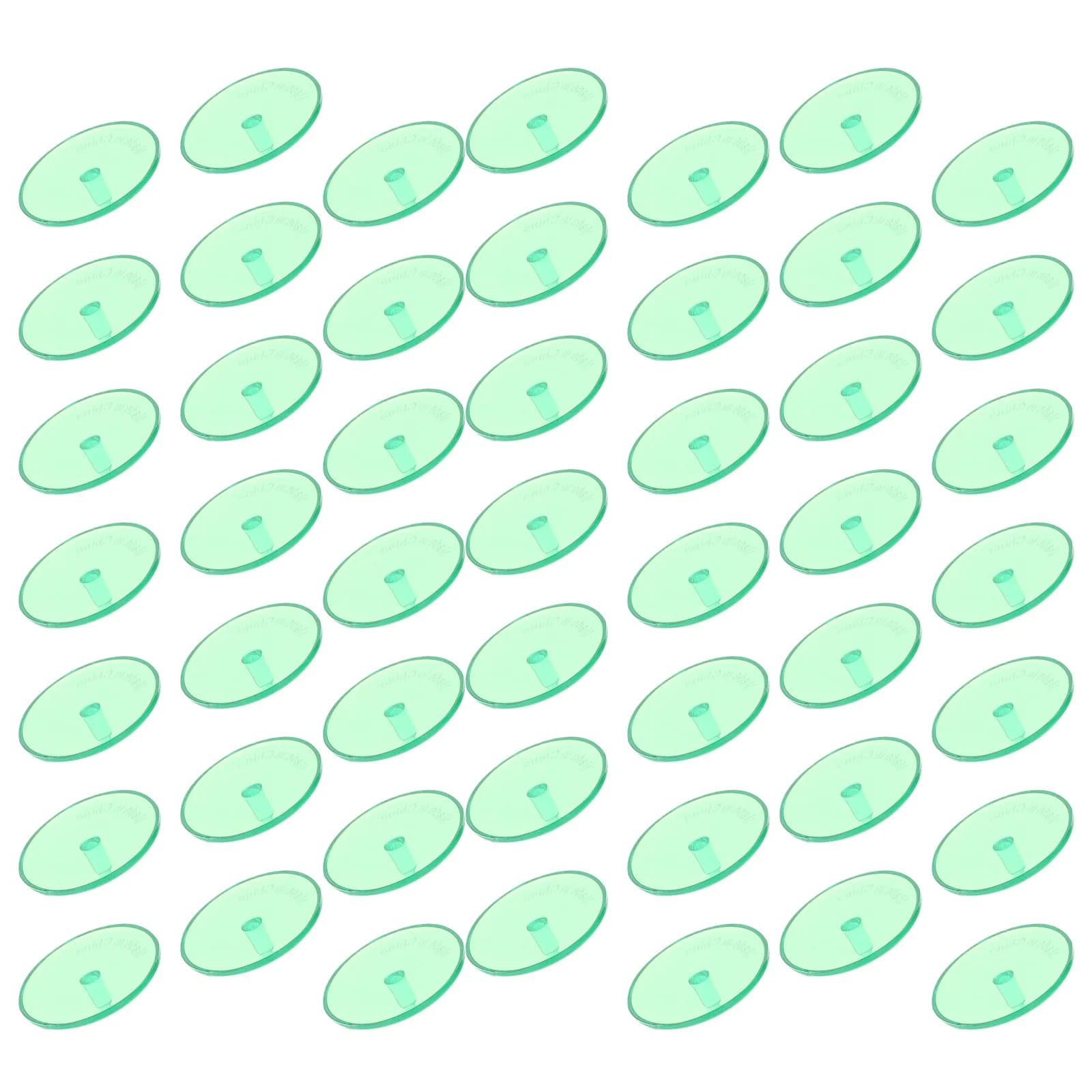 100 Pezzi Marcatori per Palline da Golf in Plastica, Segnapunti Piatti Rotondi Resistenti all'Usura e ai Danni, Ausilio per il Gioco del Golf all'Aperto