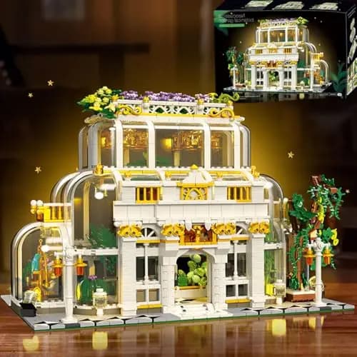 2231PCS Plant Garden Building Blocks City Streetview Model MOC Bricks Set With Light Educational DIY Toys Holiday Gifts