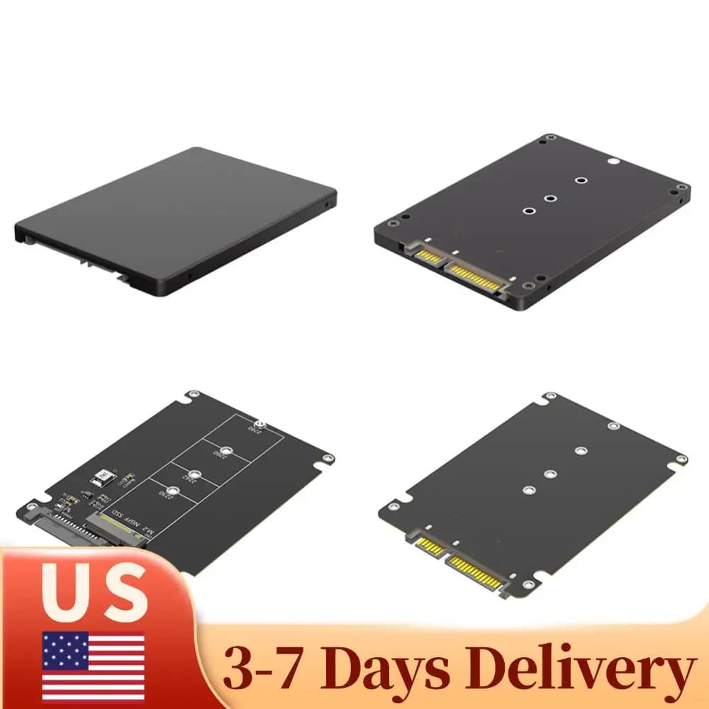 Box esterno per SSD M.2 NGFF B Key a SATA da 2,5 pollici, custodia per disco rigido da 6 Gbps, adattatore SSD M.2, box esterno per SSD per laptop