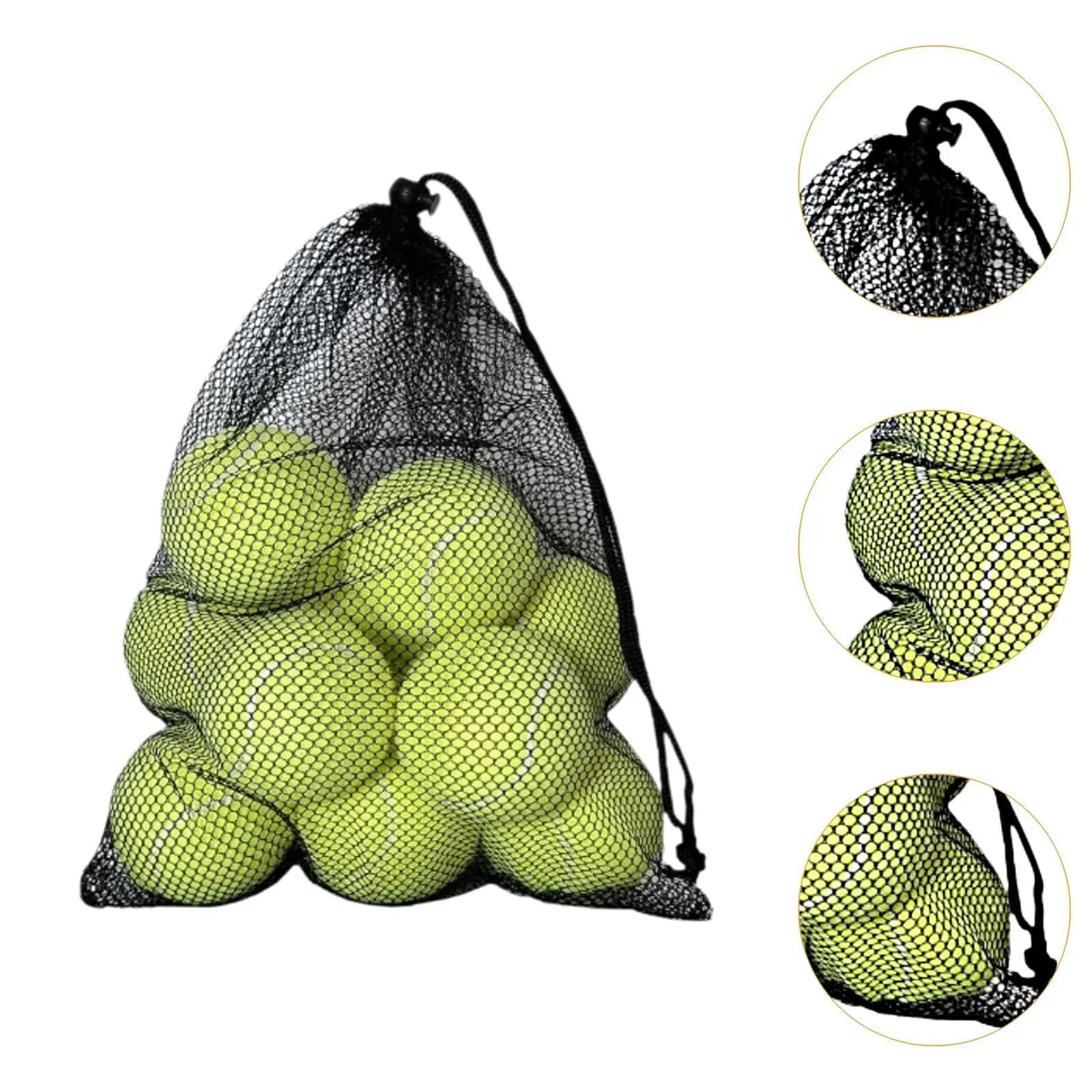 Tennis Practice Balls Durable Elastic for Kids Adults Fitness Workout Tennis Equipment with Carry Bag