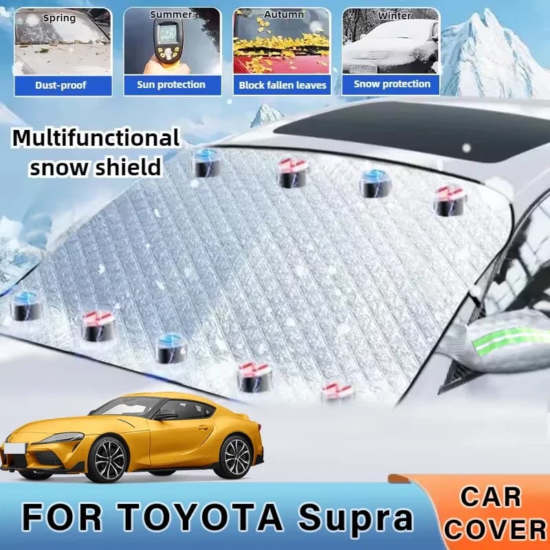Addensato Auto Ora Parasole Parabrezza Copertura Con 5/9 Magneti Protezione UV Anti Snowboard Luce Solare Per TOYOTA Supra