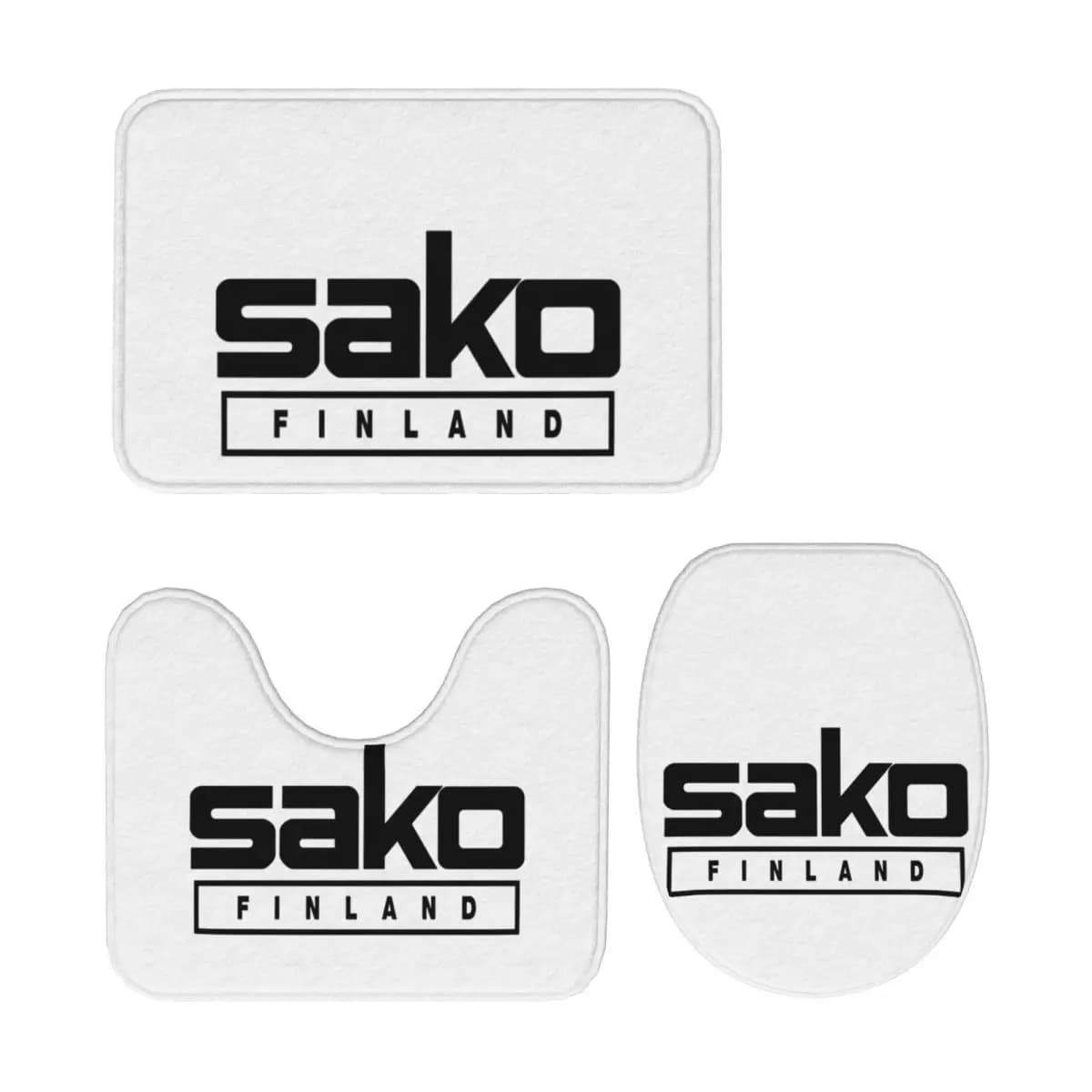 SAKO ARMS Tappetino da bagno 3 pezzi Set da bagno Copri coperchio WC Decorazioni per la casa Tappeto antiscivolo