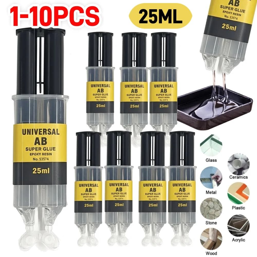 Epoxy Resin AB Glue Office 2 Minutes Curing Firm Long-lasting Reliable Epoxy Resin Strong Glue AB Glue Adhesive Super Liquid