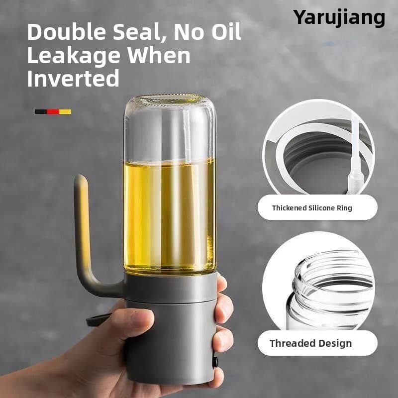 Spruzzino per Olio in Vetro Alimentare per Cucina, Friggitrice ad Aria, Pancake - Bottiglia Spray Anti-Goccia, Stile Nordico Moderno Minimalista, Contenitore