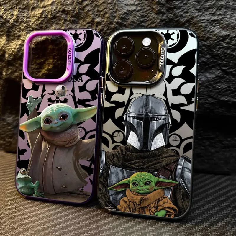 Cover per iPhone S-Stars-wars Baby Yoda antiurto per modelli 11 12 13 14 15 16 17 Pro Max 16e 17E 17 Air Plus Mini