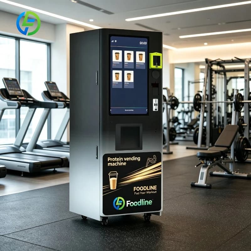 Fully Automatic Protein Powder Dispenser with Auto-Cup Drop & Cold/Hot Function and 100 Pcs Cup Capacity