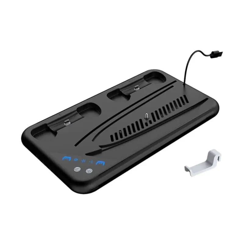 A29F-Per stazione di raffreddamento P5 sottile con ventola di raffreddamento a luce RGB caricabatterie per controller doppi per accessori Playstation 5 Game PS5