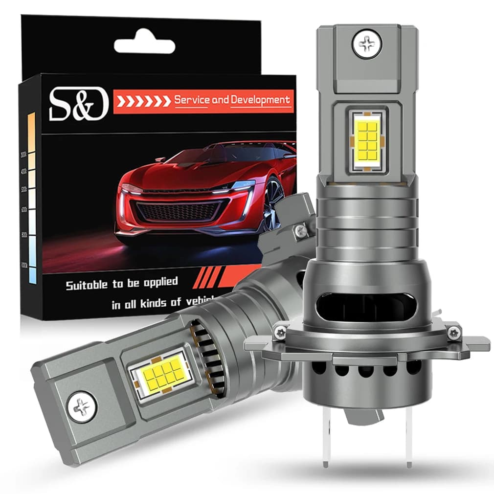 2 pz Mini H7 HA CONDOTTO LA Lampadina Del Faro 18 pz CSP Chip Auto Faro Fendinebbia Canbus H7 Led Turbo Automobile Bianco 6000 K 12 V