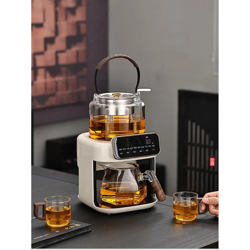 Steam tea brewing machine, tea kettle with automatic water filling at the bottom, fully automatic tea brewing device
