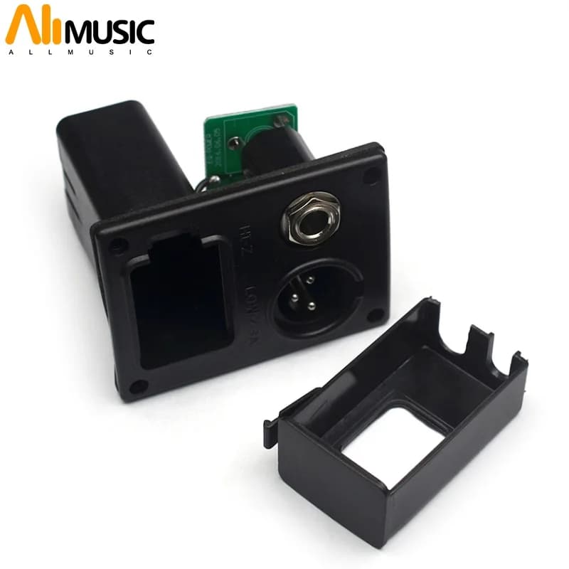 Custodia per batteria equalizzatore EQ per chitarra acustica da 10 pezzi adatta per chitarra ukulele tipo B con 4 pin