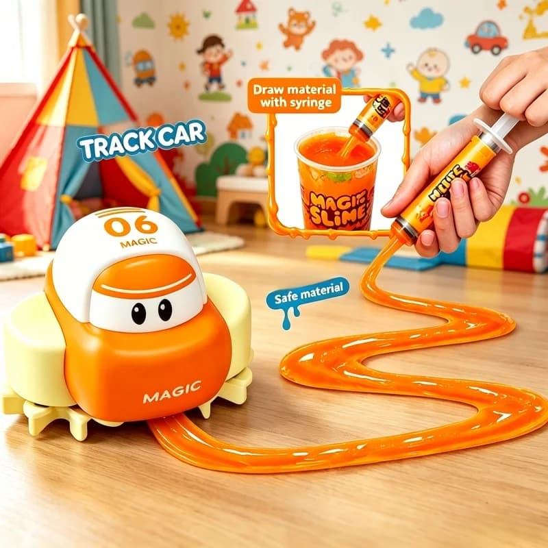 Kids DIY Track Car Toys Creative Routes Plastic Magic Slot Electric Race Rail Track Children Indoors Educational Birthday Toy