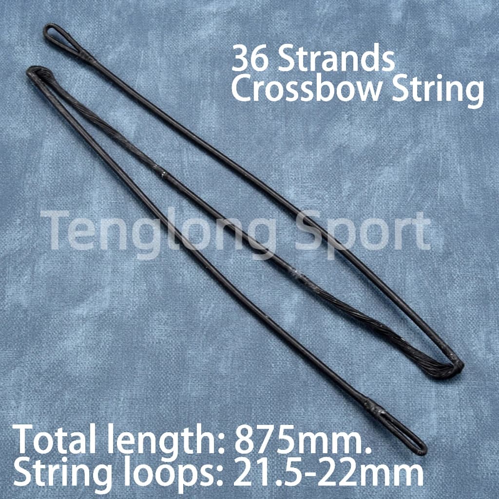 Corda per balestra per tiro con l'arco 875mm 36 fili per arco da 200-300 libbre nero 1 pz