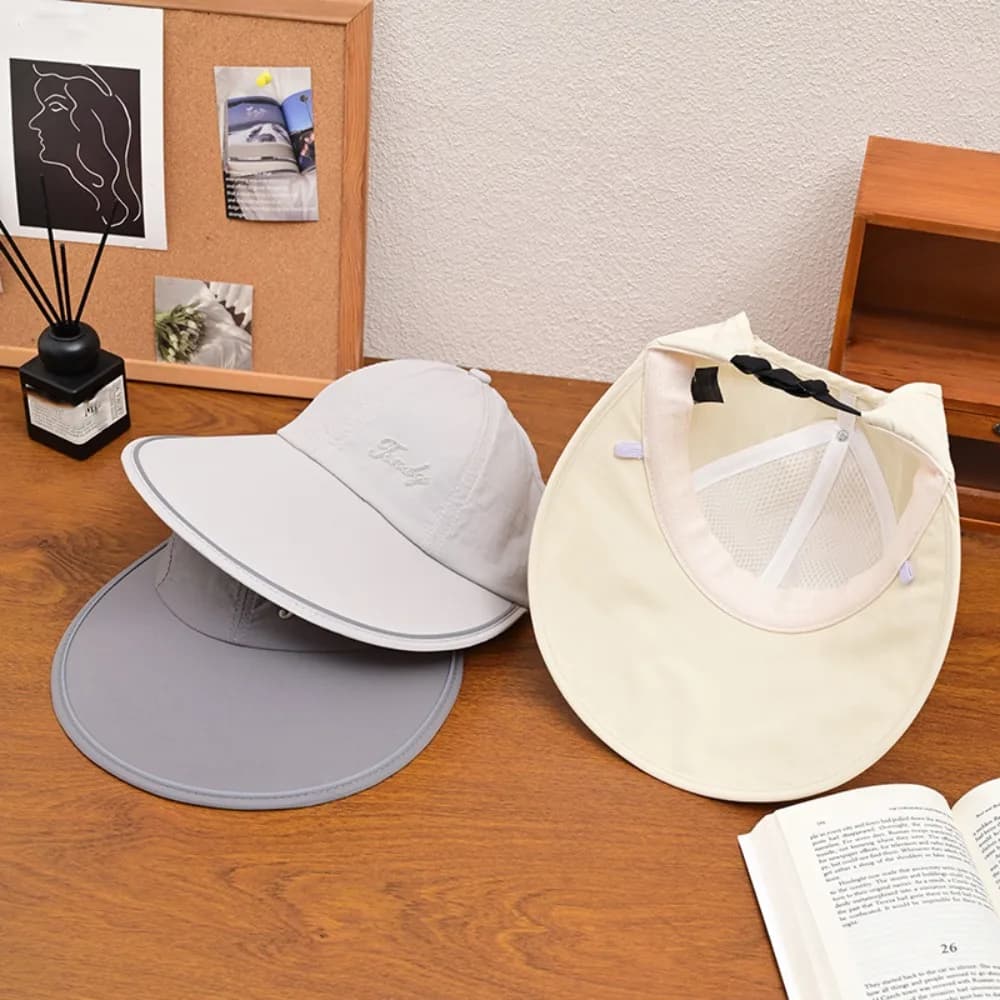Lightweight Wide Brim Sunscreen Baseball Hat Quick Dry UV Protection Women Sun Hat Sun Protection Shade Cap Empty Top Hat Women