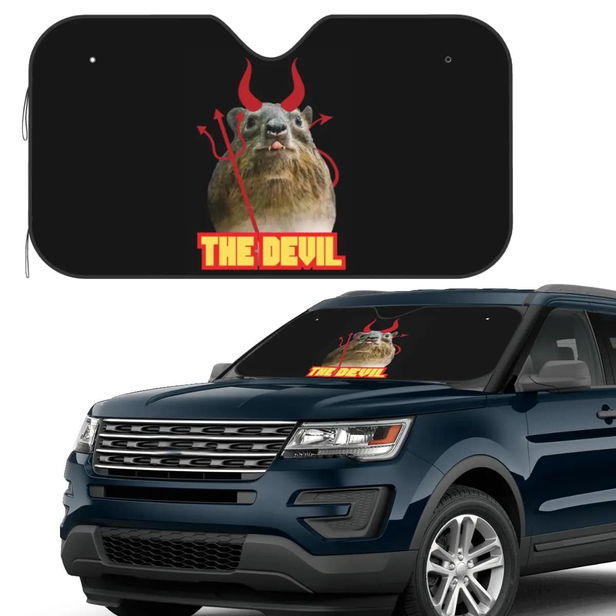 Rock Hyrax Devil Parasole Parabrezza Parabrezza anteriore per auto Finestra Parasole Accessori Coperture