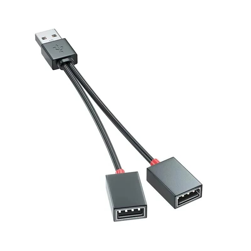 1 to 2 Out USB HUB Branching Multi-functional Adapter For Mobile Phone Tablet Extended Multi Interface Hubs Cannot Transfer Data