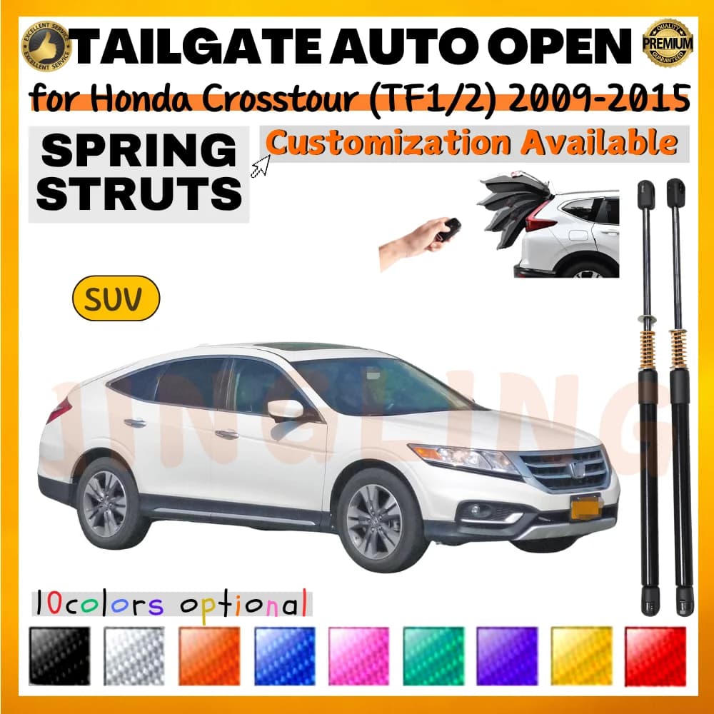 Qtà(2) Ammortizzatori per bagagliaio con molla per Honda Crosstour (TF1/2) SUV 2009-2015 Portellone posteriore Boot Ascensore Supporta Ammortizzatori